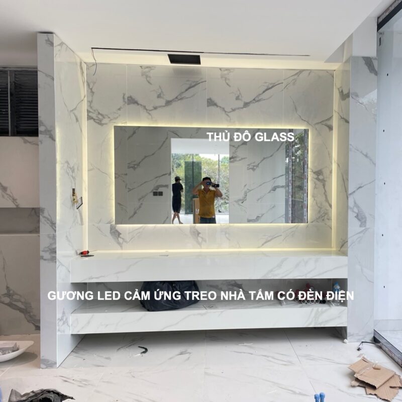 Gương led nhà tắm cảm ứng thông minh có đèn điện Thanh Hóa